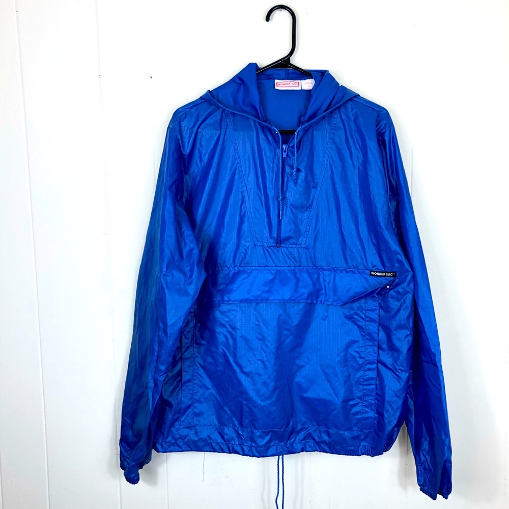 Wonder‎ Sac 80s Blue Windbreaker Sz XS